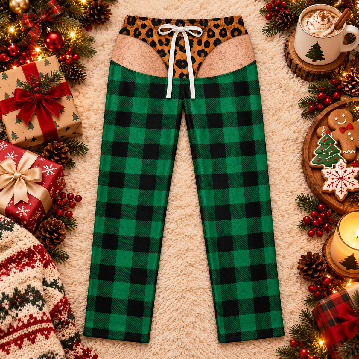 Wild Woodsman Cheeky Plaid Pajamas, view 2