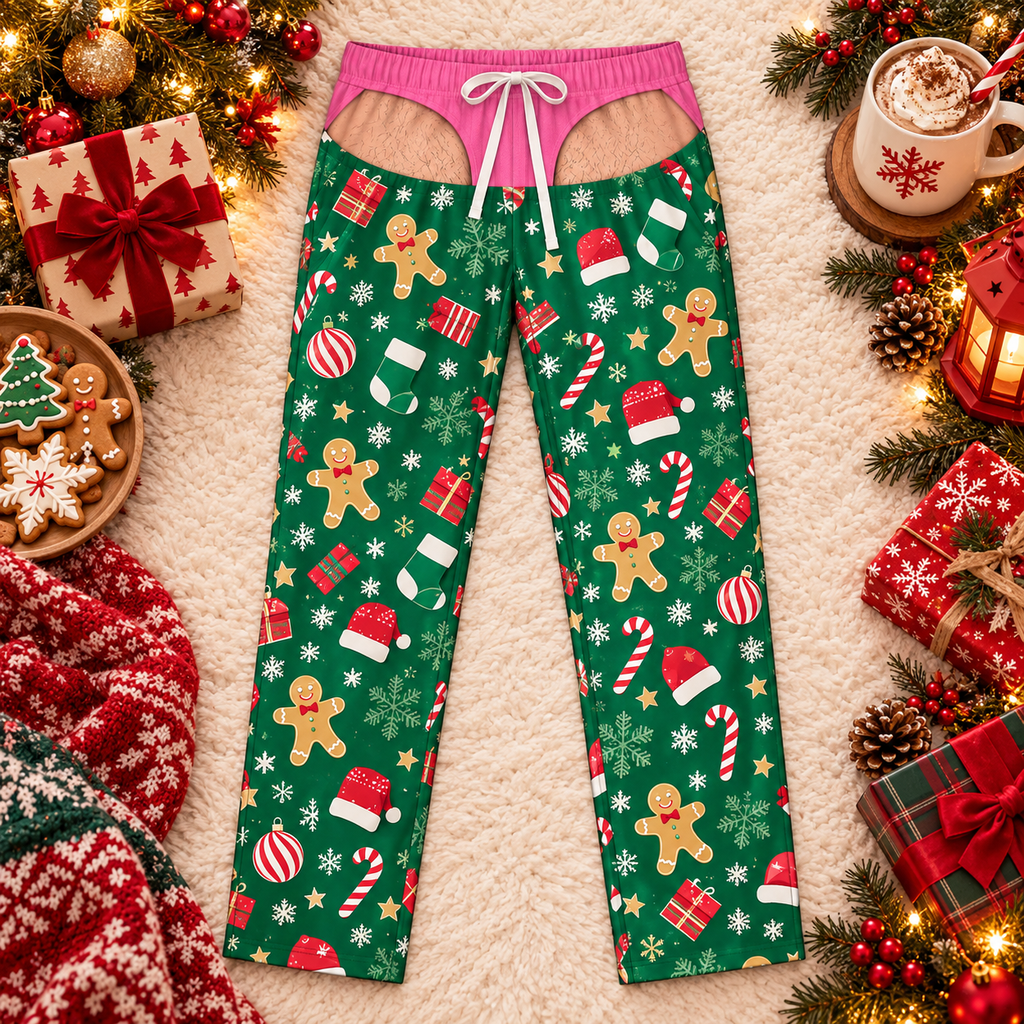 Pretty in Pink Cheeky Christmas Pajamas, view 2