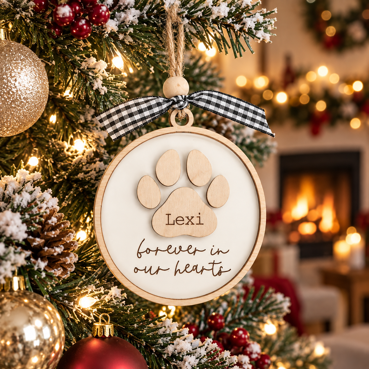 Personalized Pet Memorial Ornament, view 3