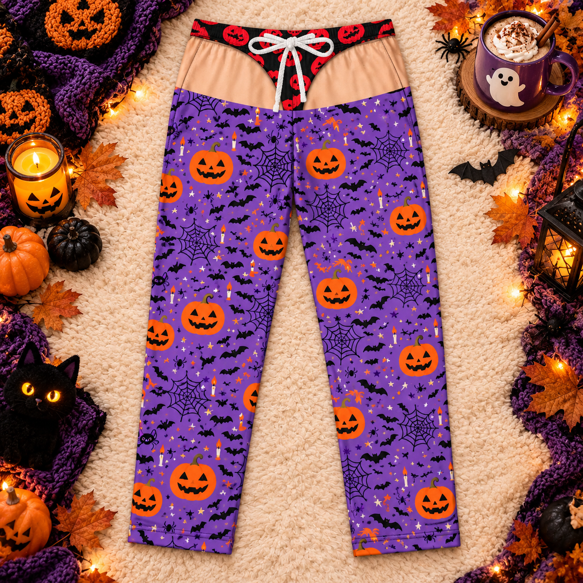 Spooktacular Cheeky Halloween Drop-Seat Pants, view 2