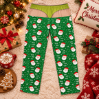 Santa Ho Ho Ho pajamas, back flap view