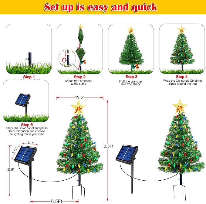 Outdoor Solar Christmas Decorations, view 3