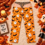 Cheeky Leopard & Ghost Halloween Pajamas, view 2