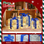 3-Piece Light Up Christmas Presents, view 2