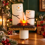S'mores Snowman Campfire Electric Plug-In Night Light | USAGatherCo