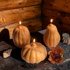 Soy wax pumpkin candle, fall Thanksgiving centerpiece | USAGatherCo