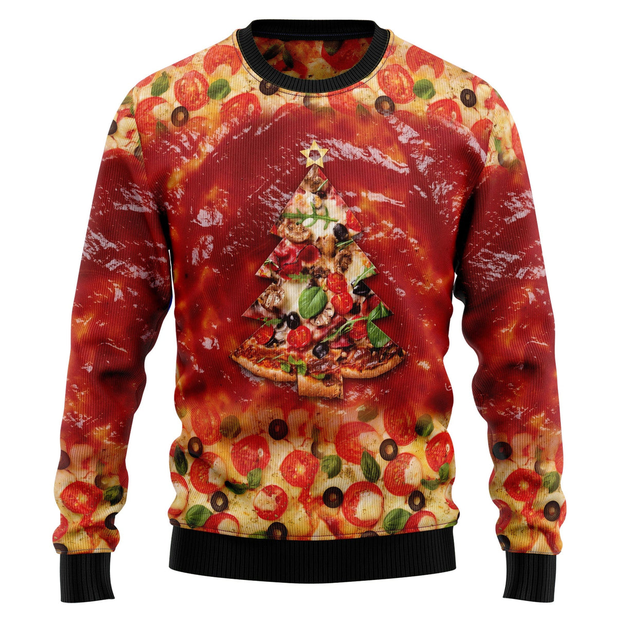 All I Want For Christmas Is Pizza Ugly Christmas Sweater