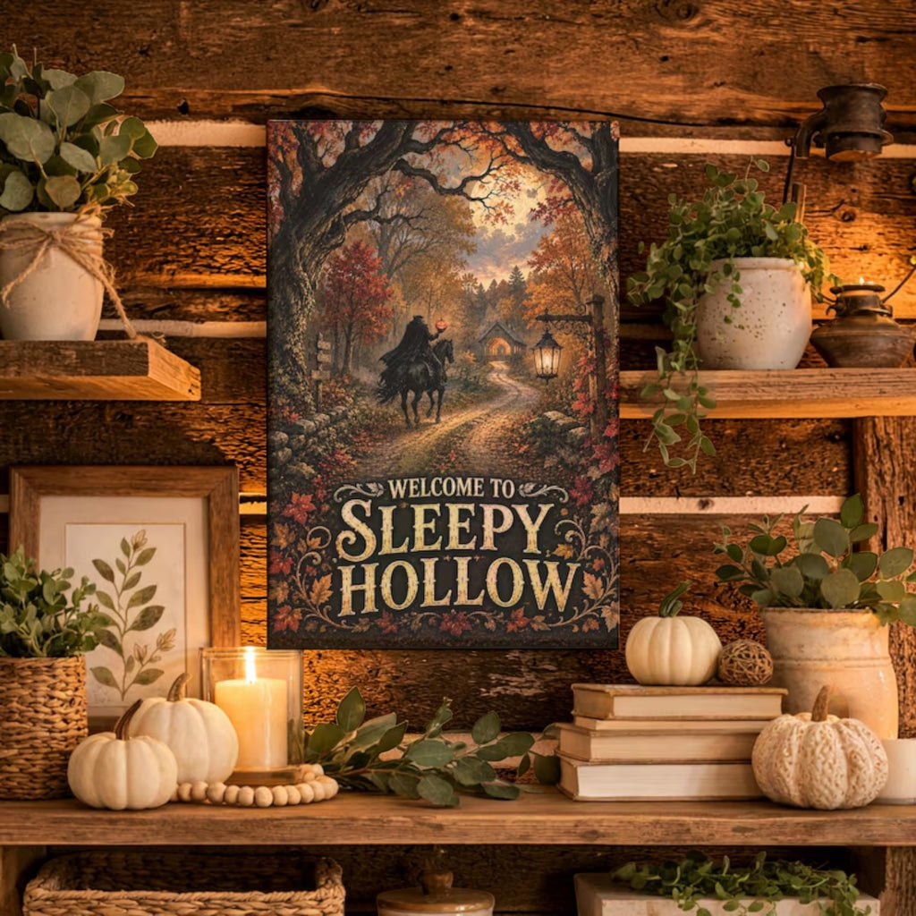 Sleepy Hollow Headless Horseman garden flag, view 4