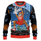 Basketball Santa Ugly Christmas Sweater | USAGatherCo