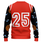 Basketball Santa Ugly Christmas Sweater, view 2