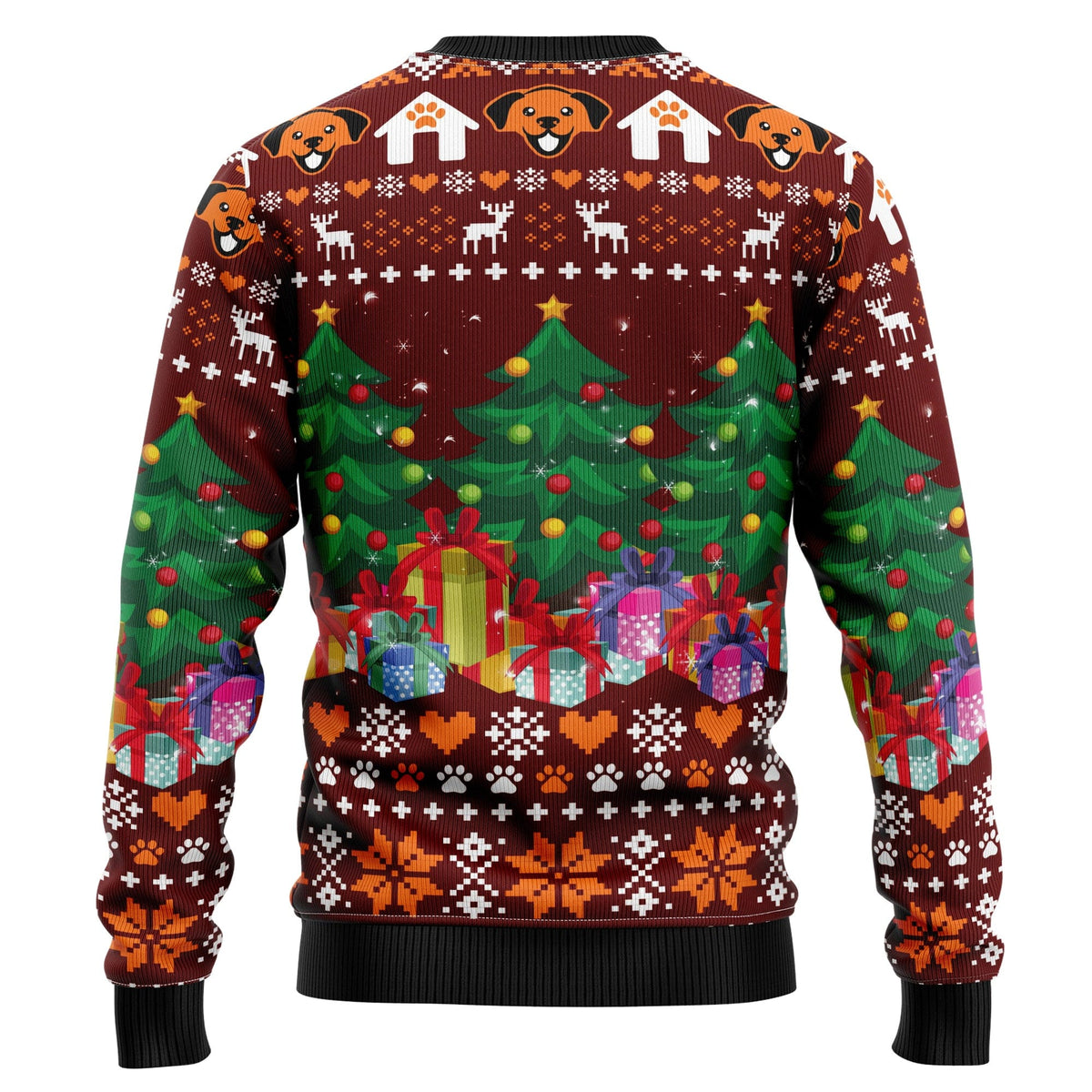 Basset Hound Pine Tree Ugly Christmas Sweater
