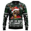 Bear Hunting And Beer Ugly Christmas Sweater