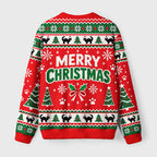 Black Cat Playing With Christmas Bauble Fuzzy Christmas Ugly Sweater