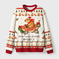 Capybara Drive Watermelon Car Fuzzy Christmas Ugly Sweater