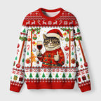 Christmas Cat Likes Fuzzy Christmas Ugly Sweater