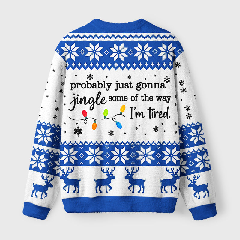 Christmas Jingle Song Funny Fuzzy Christmas Ugly Sweater