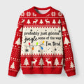 Christmas Jingle Song Madness Fuzzy Christmas Ugly Sweater