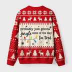 Christmas Jingle Song Madness Fuzzy Christmas Ugly Sweater