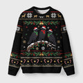 Crow Group Funny Meme Fuzzy Christmas Ugly Sweater