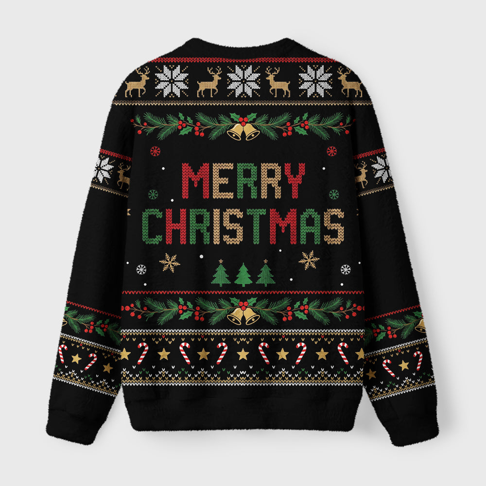 Crow Group Funny Meme Fuzzy Christmas Ugly Sweater