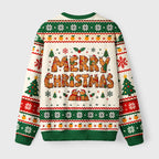 Cute Capybara Drinking Coffee Fuzzy Christmas Ugly Sweater