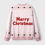 Cute Kitten Tree Fuzzy Christmas Ugly Sweater