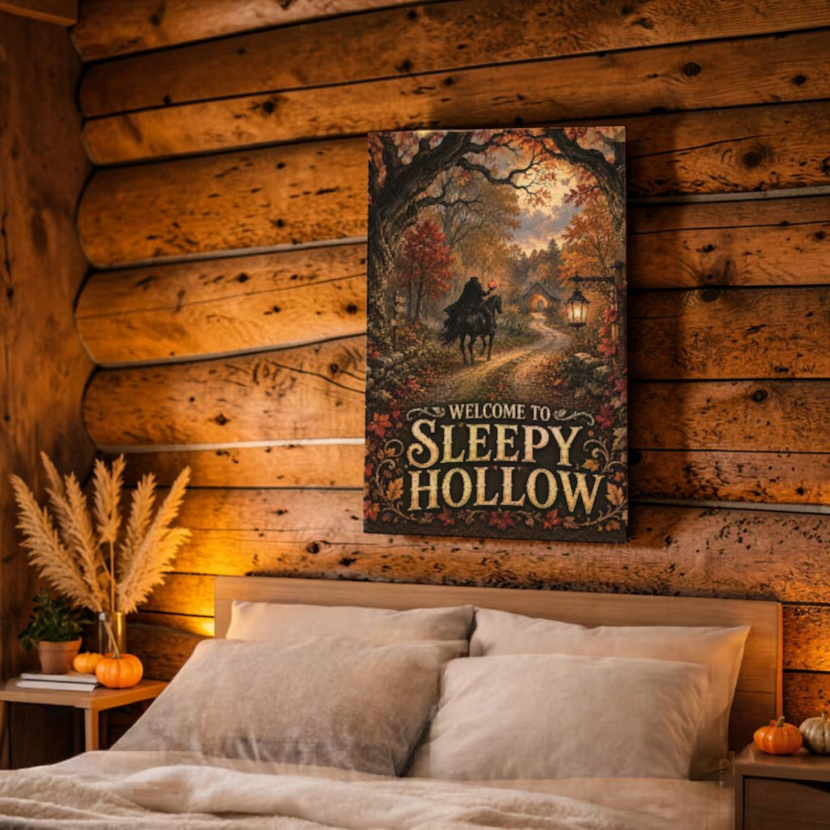 Sleepy Hollow Headless Horseman garden flag, view 6