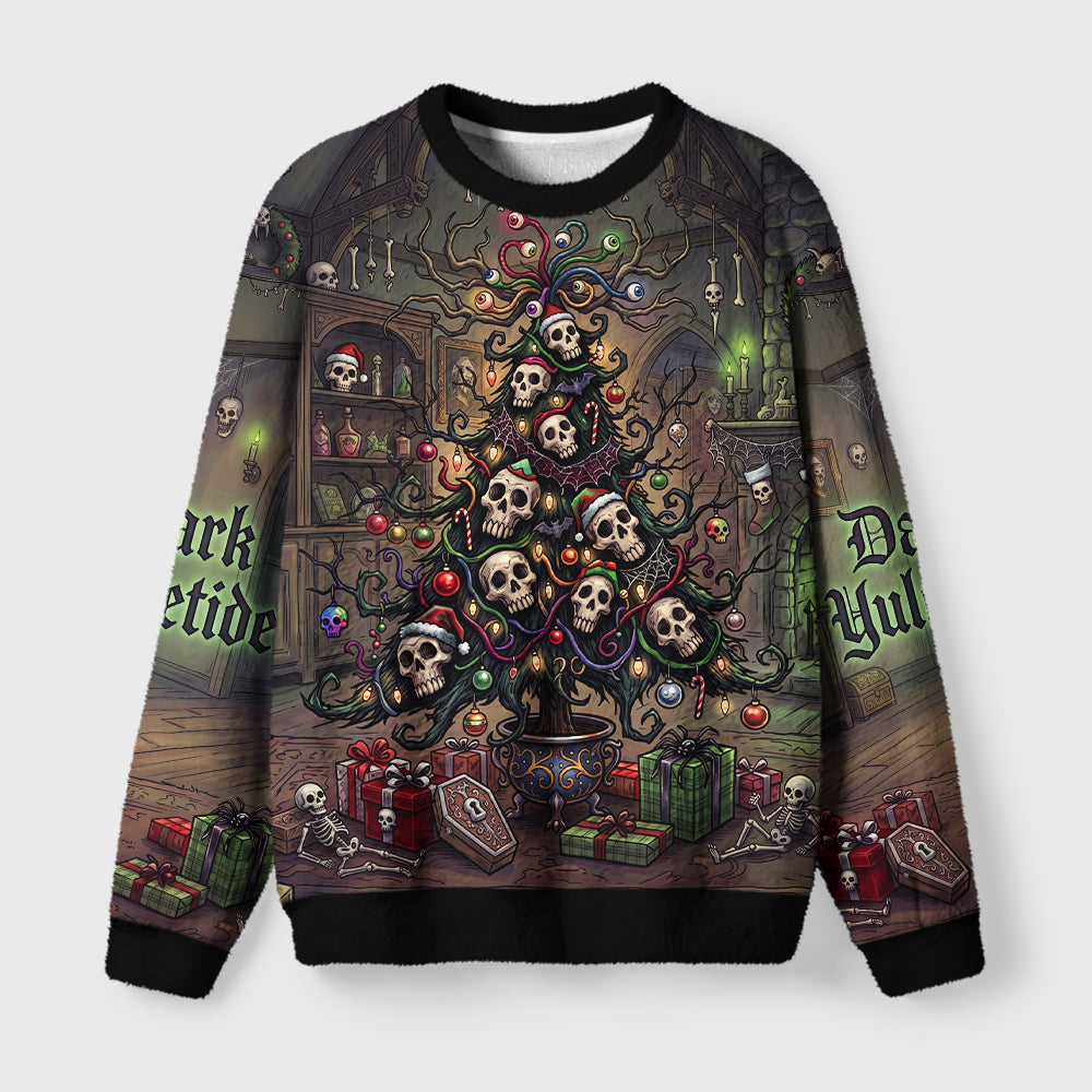 Dark Yuletide Fuzzy Christmas Ugly Sweater