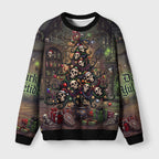Dark Yuletide Fuzzy Christmas Ugly Sweater