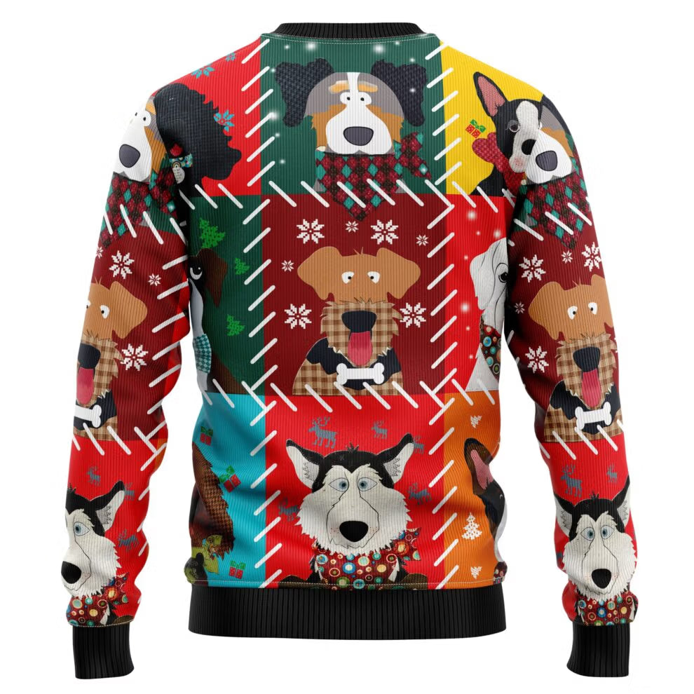 Dog Face Christmas Ugly Christmas Sweater