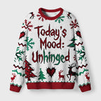 Edgy Dark Quote Fuzzy Christmas Ugly Sweater