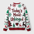 Edgy Dark Quote Fuzzy Christmas Ugly Sweater
