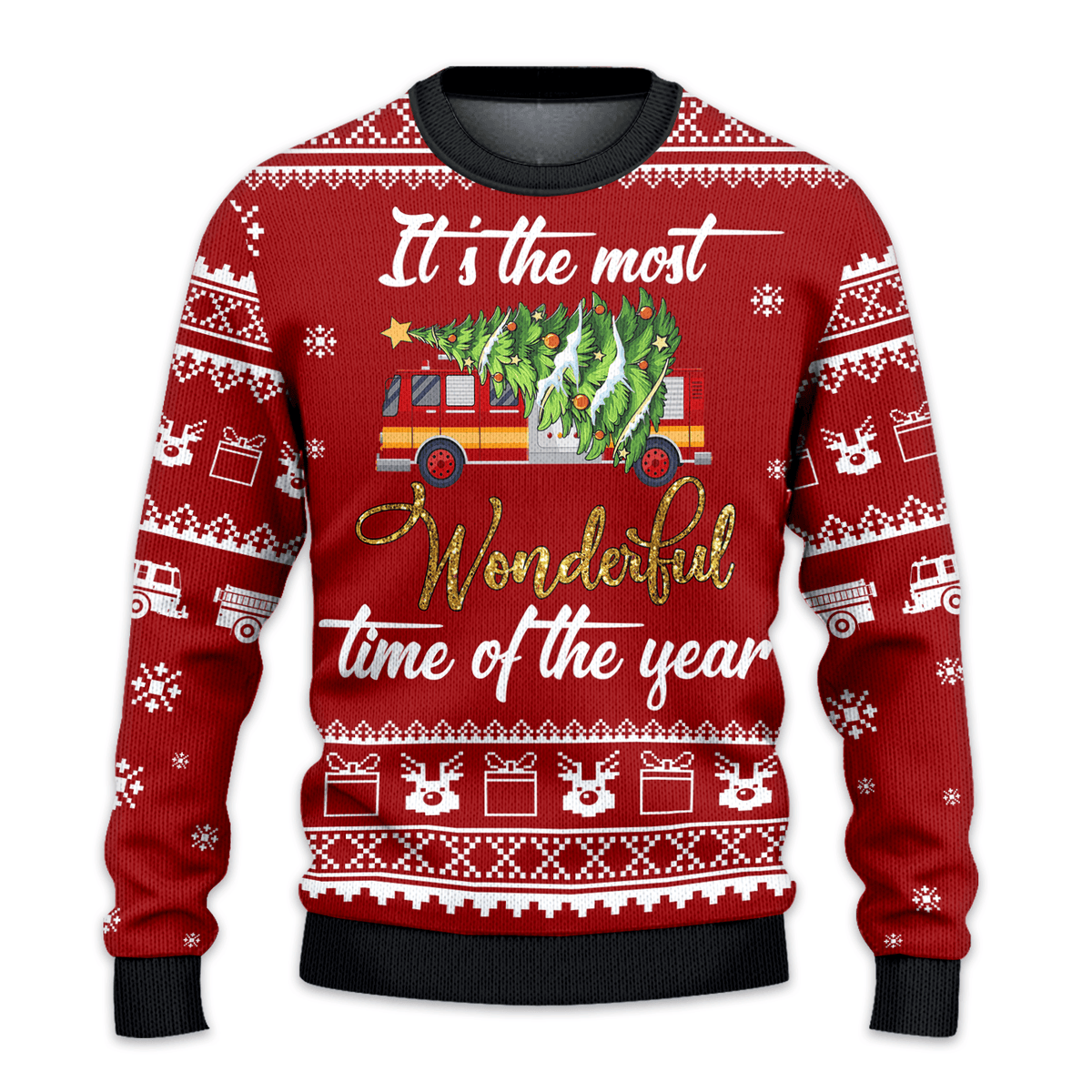 Firefighter It's The Most Time of The Years Ugly Christmas Sweater