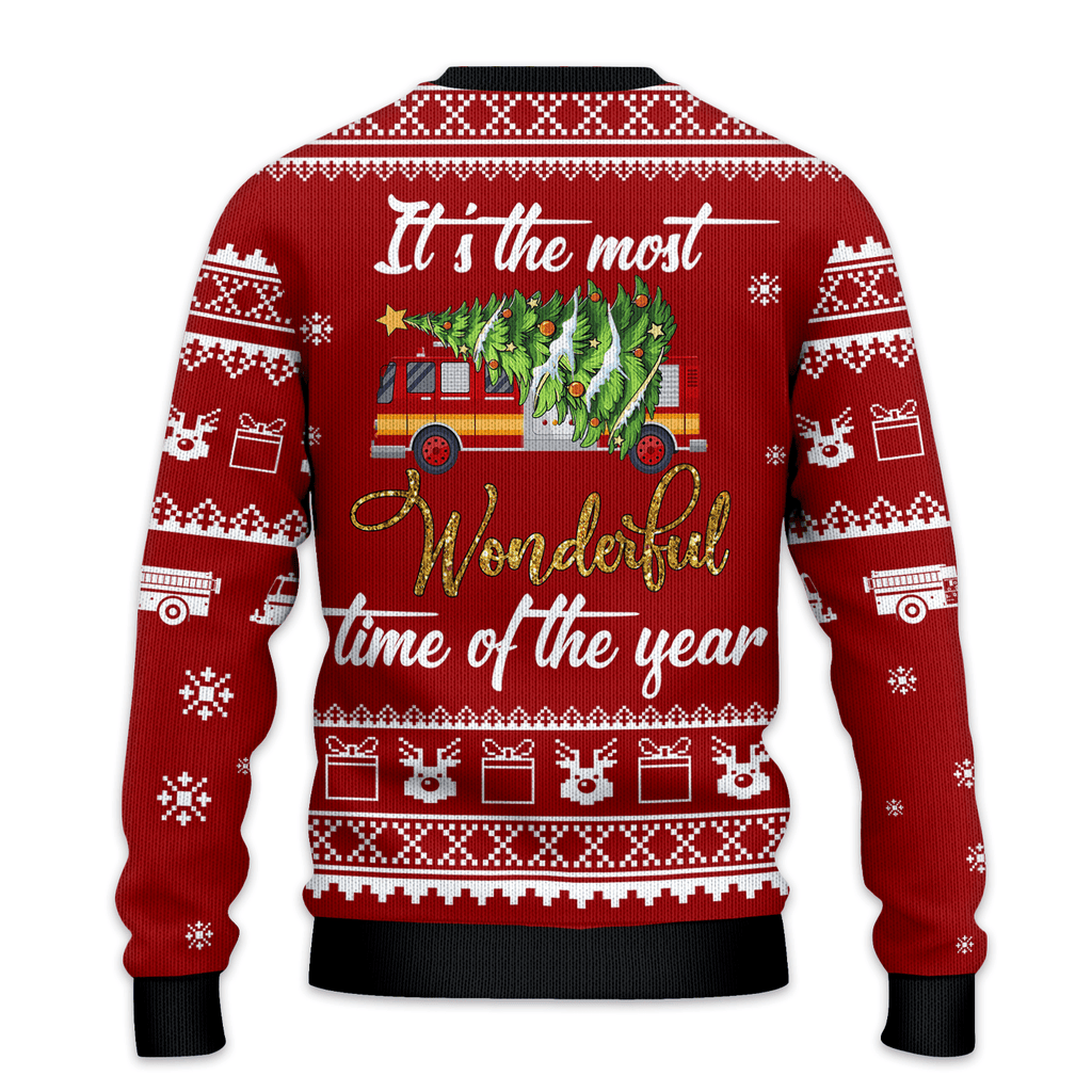 Firefighter It's The Most Time of The Years Ugly Christmas Sweater