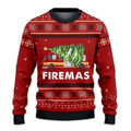 Firefighter Red Ugly Christmas Sweater