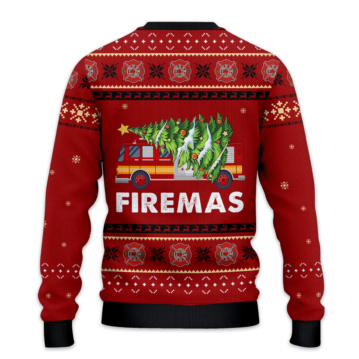 Firefighter Red Ugly Christmas Sweater