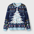 Funny Ghostly Evergreen Fuzzy Christmas Ugly Sweater