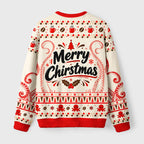 Funny Octopus Coffee Light String Fuzzy Christmas Ugly Sweater