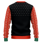 Giraffe Hanging Star Ugly Christmas Sweater, view 2