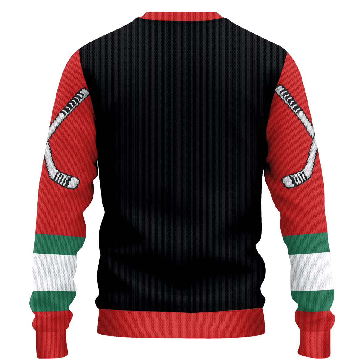 Hockey Santa Ugly Christmas Sweater, view 2