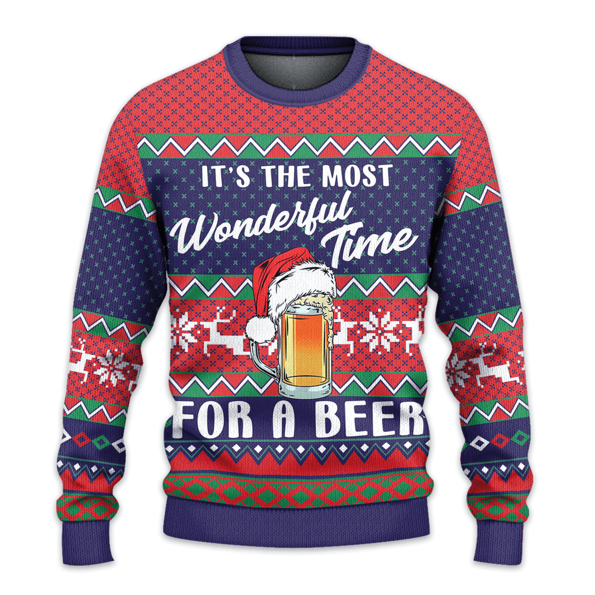 It's Most Wonderful Time For A Beer 2026 Ugly Christmas Sweater