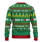 It's Wonderful Time For A Beer Green Ugly Christmas Sweater