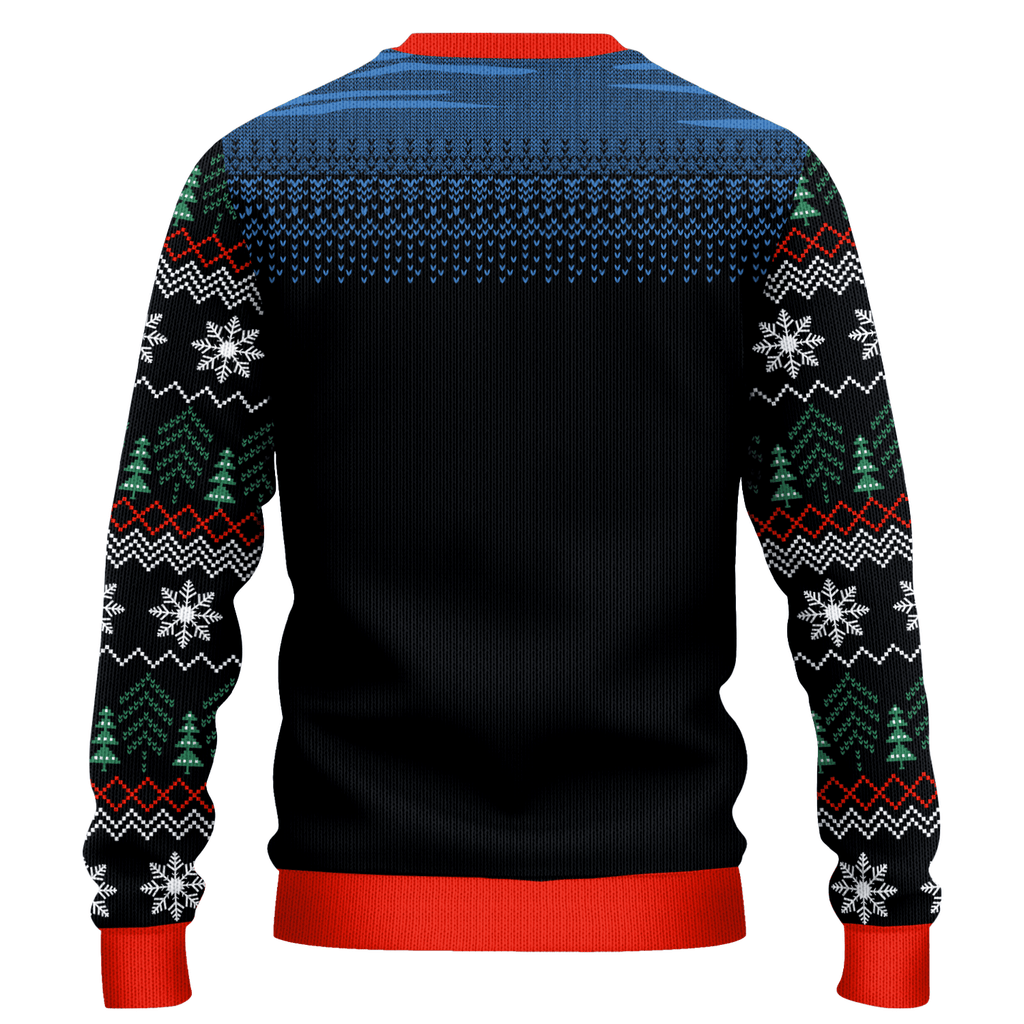Jesus Merry Christmas Ugly Christmas Sweater, view 2