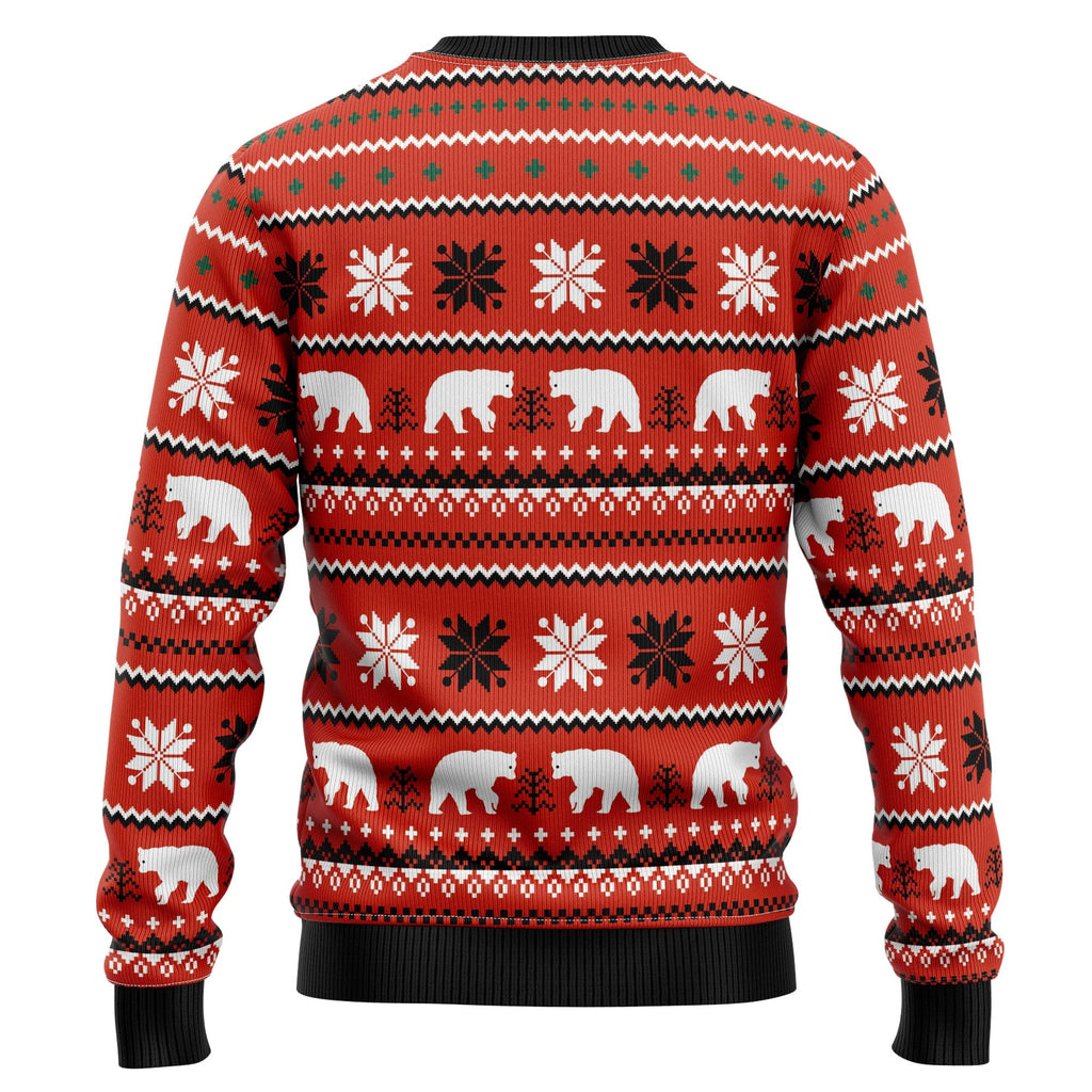 Lets Glow Polar Bear Ugly Christmas Sweater