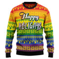 Lgbt Gay Pride Happy Holigays Ugly Christmas Sweater