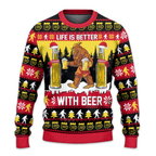 Life Is Better With Beer Ugly Christmas Sweater