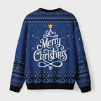 Lunar Cat Fuzzy Christmas Ugly Sweater