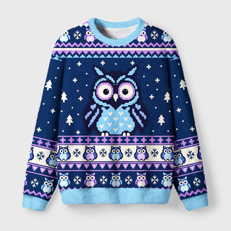 Minimalist Owl Christmas Ugly Sweater