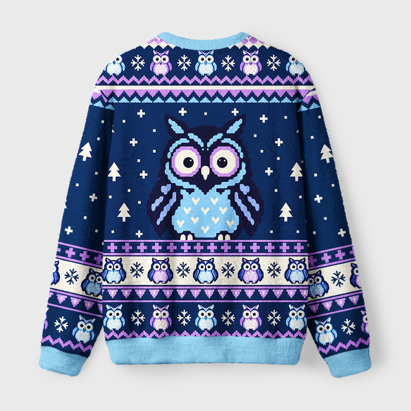 Minimalist Owl Christmas Ugly Sweater