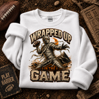 Wrapped Up In The Game Mummy Quarterback Football T-Shirt, view 3